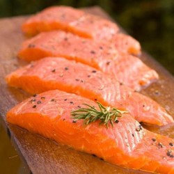 Pavés de saumons marinés