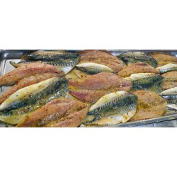 Filets de maquereau marinés